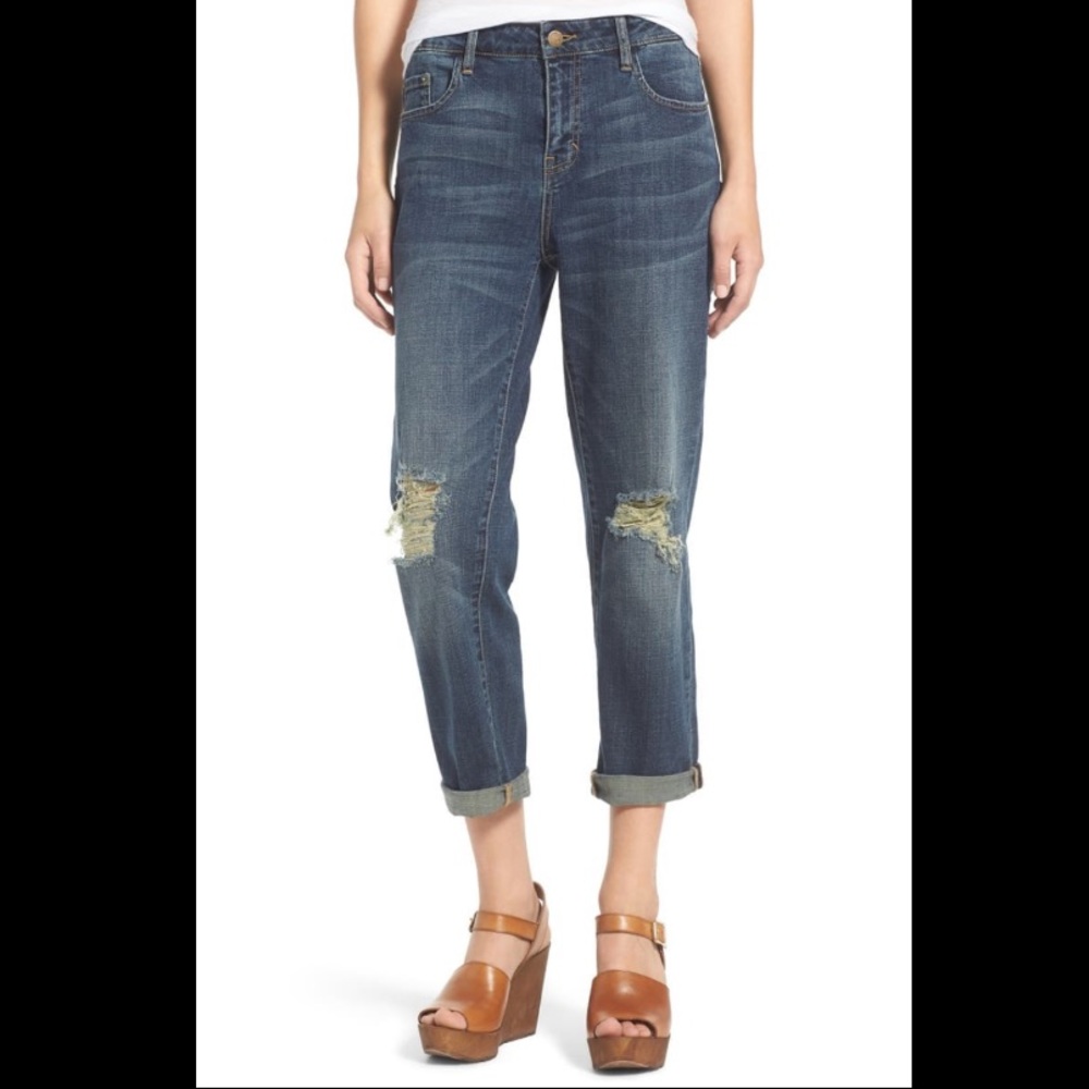 BP Boyfriend Junior’s Denim Jeans in Dark Bloom 3